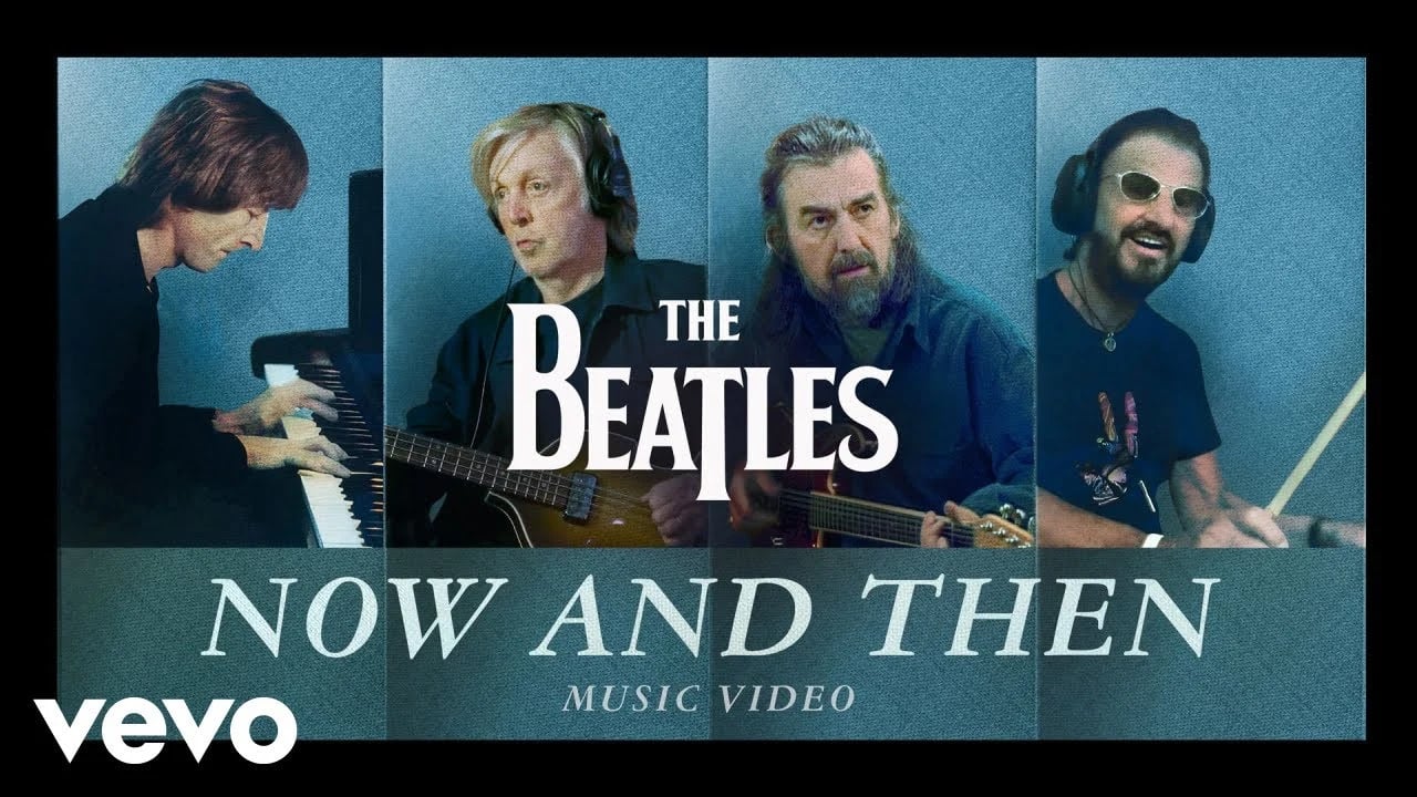 Capa do single Now and Then, dos Beatles